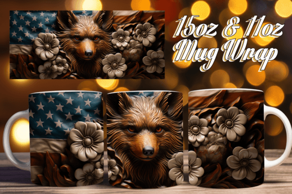 3D American Flag Mug Wrap: Creative Sublimation Guide