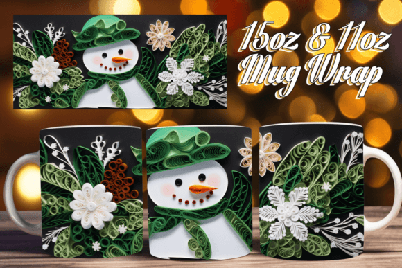 3D Christmas Fantasy Mug Wrap Design Guide