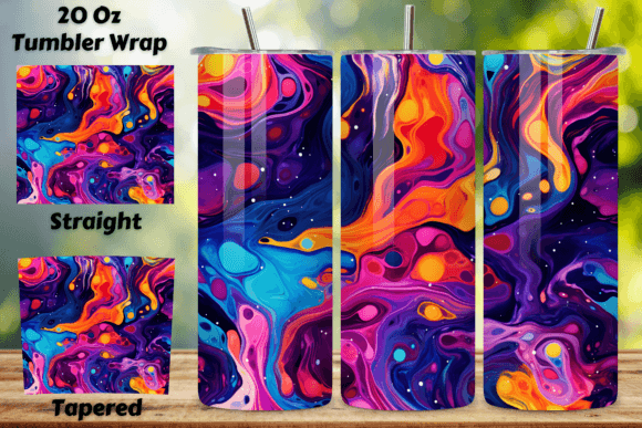 3D Cosmic Explosion Tumbler Wrap 20 Oz: Elevating Sublimation Projects with Stellar Design