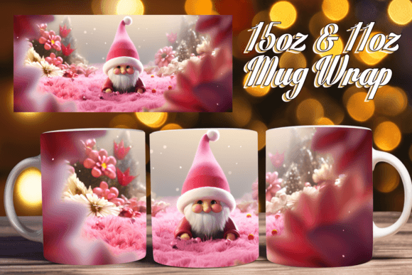 3D Festive Holiday Mug Wrap 15oz