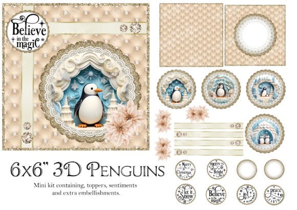 3D Penguins: Crafting Depth with Mini Kits