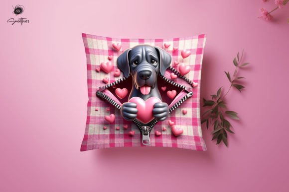 3D Zipper Dog Valentine Pillow PNG 32: A Guide to High-Resolution Sublimation Design