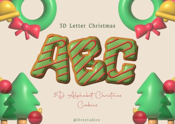 Christmas Cookie 3D Alphabet: Strategic Application for Holiday Design and Merchandising