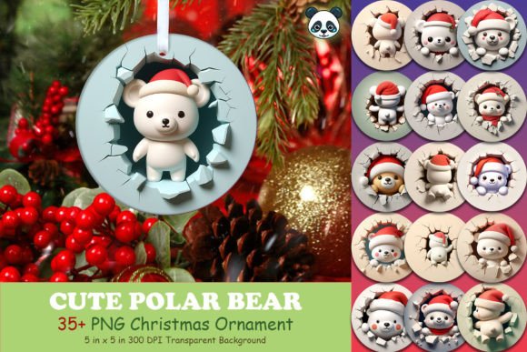Creating Festive Magic with the Polar Bear 3D Christmas Ornament Bundle