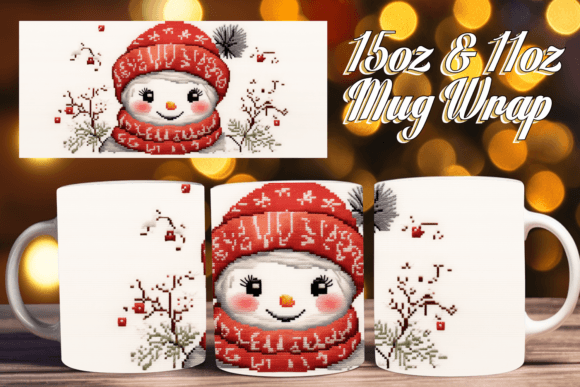 Creating Stunning Xmas Snowman 3D 15oz Mugs with Sublimation Printing