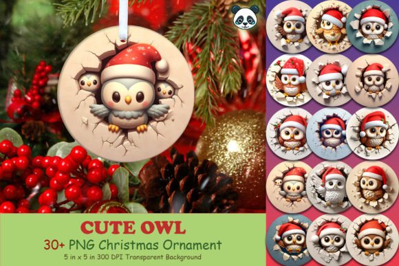 Cute Owl 3D Christmas Ornament Bundle Guide