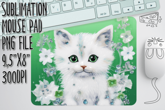 Elevating Desk Accessories: The Strategic Value of the 3D Playful Cat Mouse Pad Design in Modern Sublimation