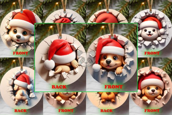 Elevating Holiday Decor with the Dog Both Side 3D Christmas Ornament