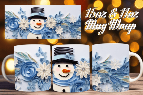 Elevating Holiday Gifting with 3D Christmas on Mug Wrap 11oz 15oz Designs
