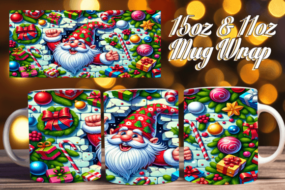 Enhancing Your Holiday Creations with the 3D Santa Winter Scene Wrap 15oz