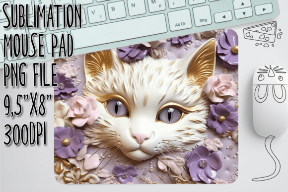 Evaluating the 3D Cat Blooms Mouse Pad Sublimation Design