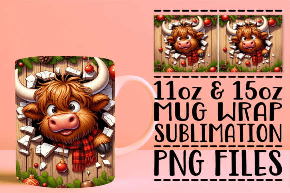 Evaluating the 3D Xmas Wall Art Mug Wrap for Sublimation Projects