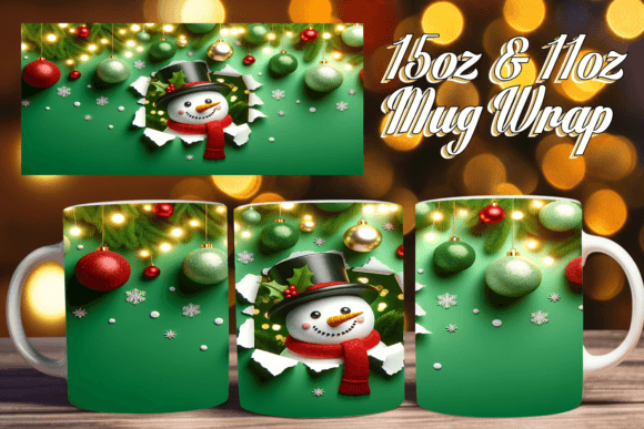 Exploring the Cartoon 3D Snow Wrap 15oz for Sublimation Projects