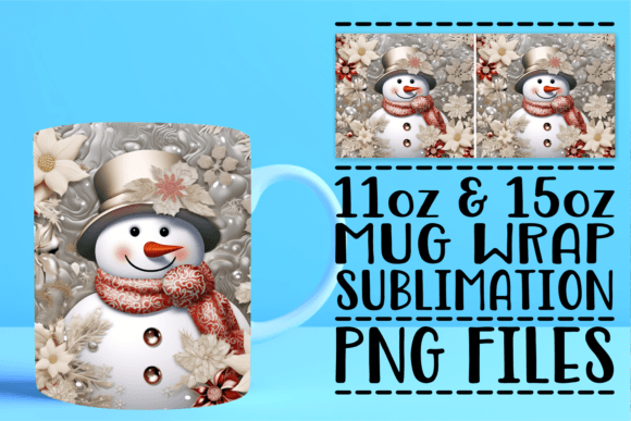 Holiday Cheer 3D Mug Skins Design Guide