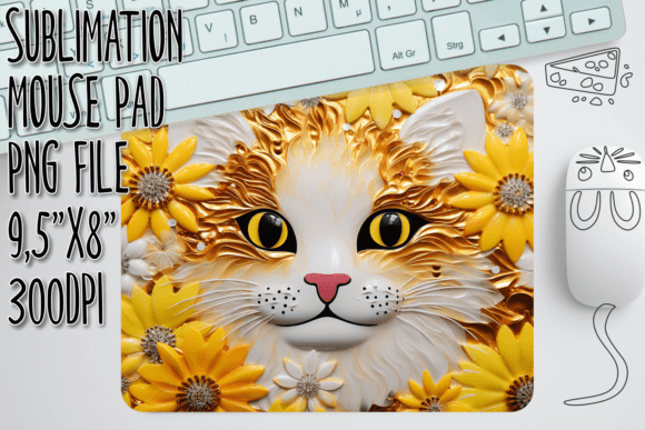 Mastering Sublimation Design: A Guide to the Cat in 3D Garden Mouse Pad Digital File