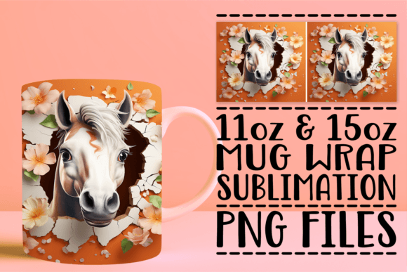 Mastering the Charming 3D Horse Mug Sleeve Design for Professional Sublimation Results