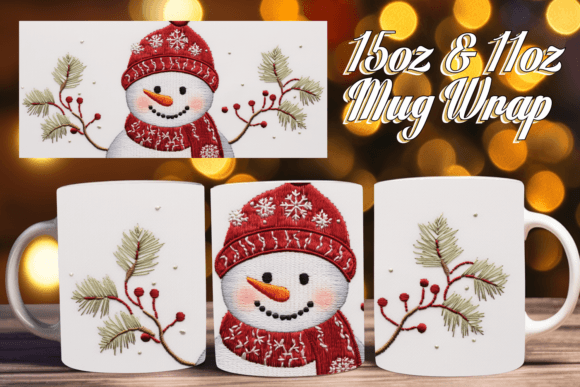 Winter 3D Snowman 11oz: A Charming Addition to Your Sublimation Projects